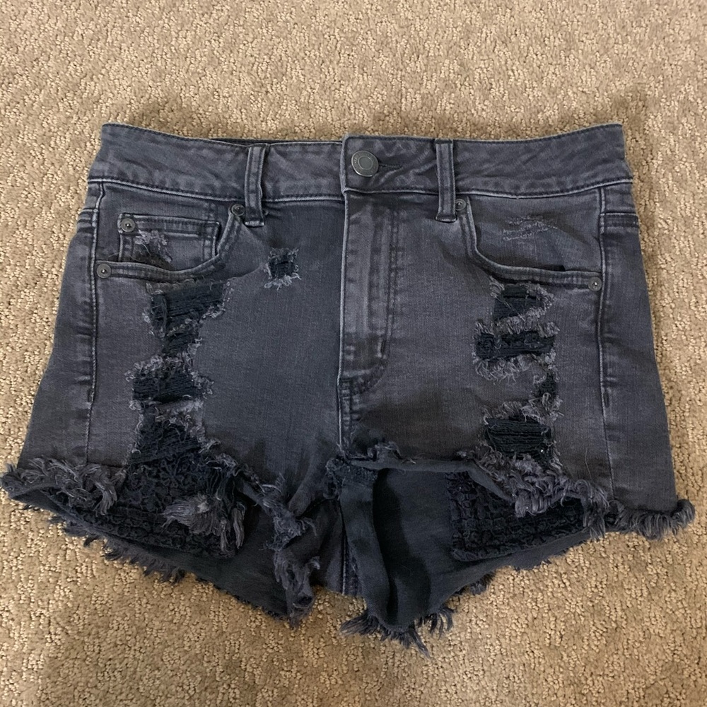 American Eagle Hi-Rise Shortie Shorts